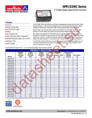 HPR122WC datasheet  